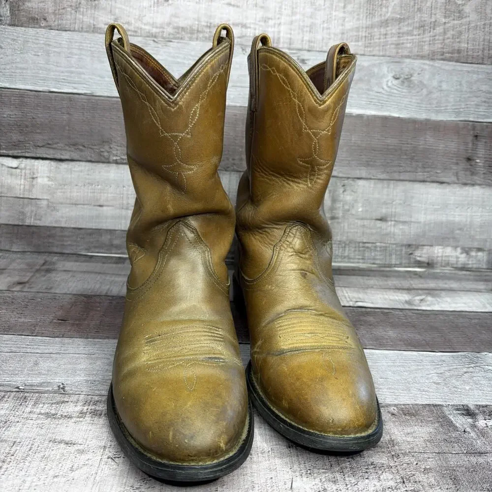 Ariat Boots Brown Leather Cowboy Western Work Men’s Size 8 B